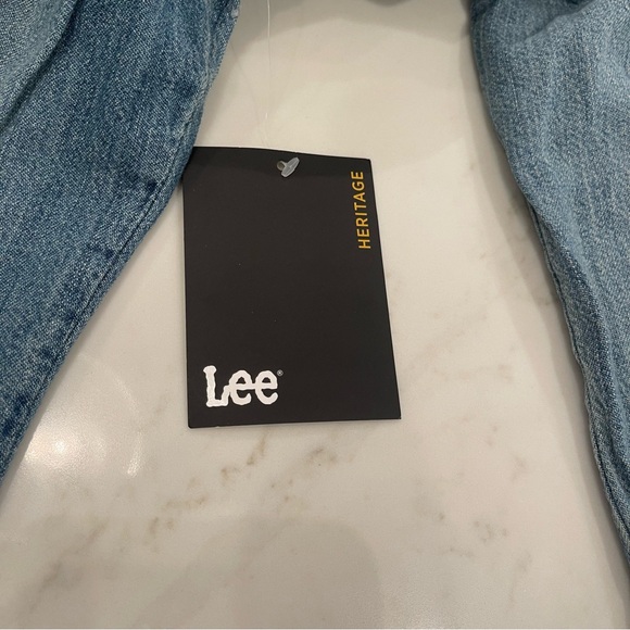 NWT Lee Blue Denim Button-Down Dress - Picture 9 of 15